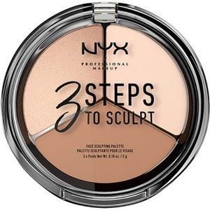 NYX 3 Steps to Sculpt Face Sculpting Palette